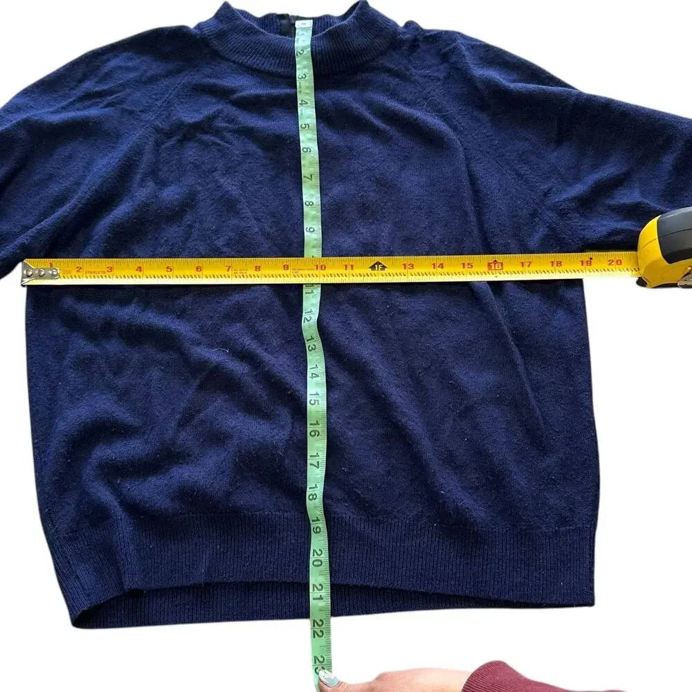 Womens Sweater Size Large Petite Blue Casual Outdoor Layiner Winter Wear